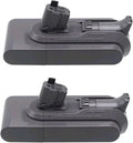 25.2V 6000mAh Clip-on Rechargeable Battery Vacuum Cleaner Battery 。Compatible For Dyson V15 SV22 SV28 SV29 。 Snap-on Vacuum Cleaner Lithium Ion Battery(2pcs V15 6000mAh)