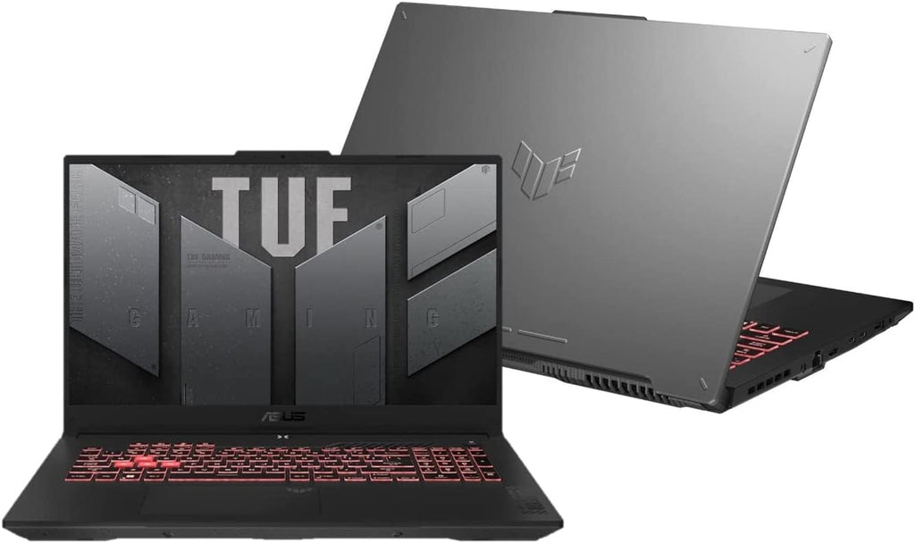ASUS TUF Gaming Laptop, 17.3' 1920 x 1080 144Hz, AMD Ryzen 7 7735HS 8-Core, NVIDIA Geforce RTX 4050 6GB, 32GB DDR5, 1TB SSD, Windows 10 Pro, WiFi 6, Bluetooth 5.3, 720p HD Camera, Mecha Gray