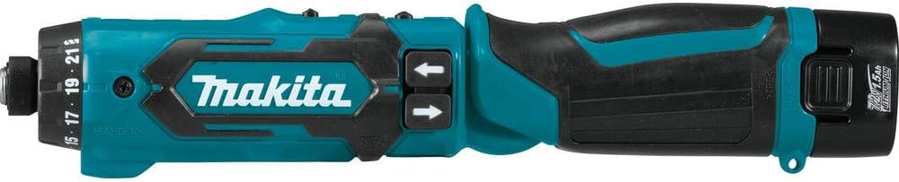 Makita DF012DSE 7.2V Lithium-Ion Cordless 1/4' Hex Driver-Drill Kit with Auto-Stop Clutch