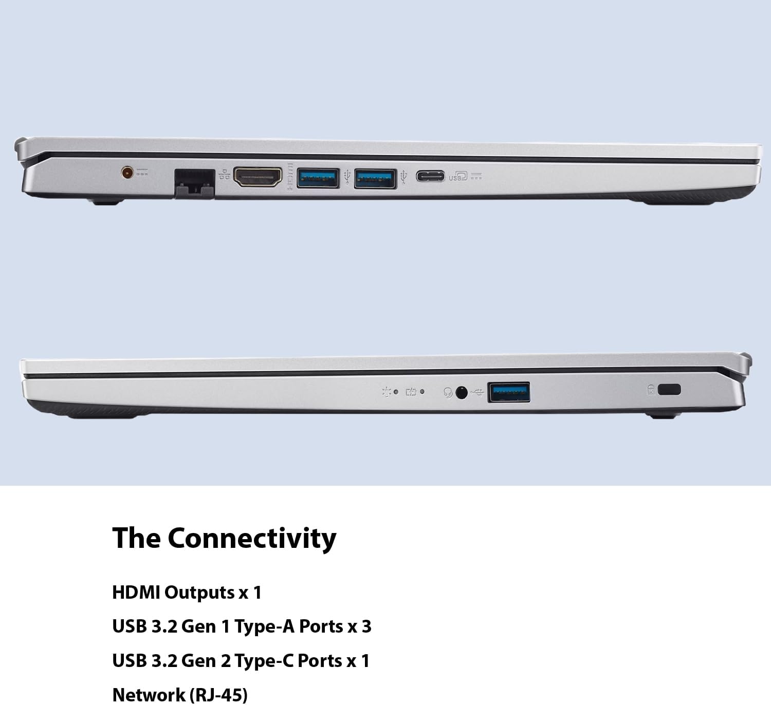 acer Aspire 3 Laptop | 15.6' FHD (1920 x 1080) Display | AMD Radeon | 8-Core AMD Ryzen 7-5700U | 32GB RAM | 1.5TB SSD (1TB PCIe SSD withHP P500 512GB Portable SSD) | Ethernet Port | Windows 11 Pro