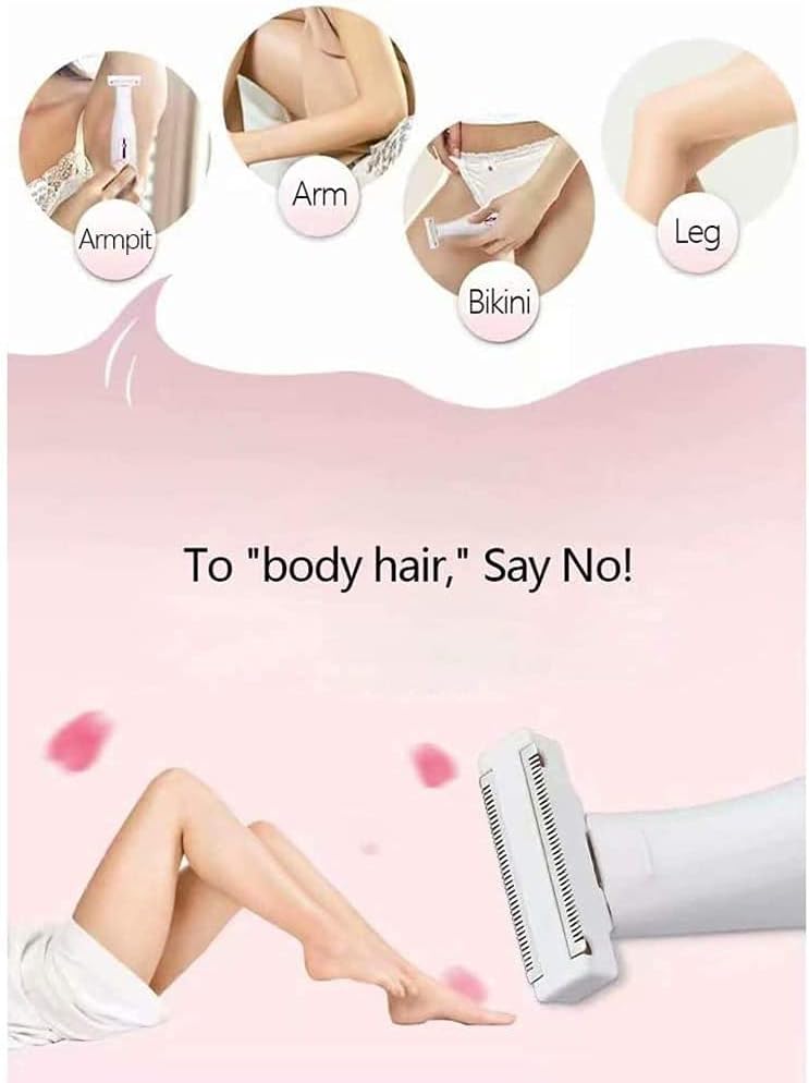 Epilator, Wet& Dry Electric Hair Removal, Rechargeable Lady Cordless 3 in 1 Shaver Women' s Razor Bikini Trimmer for Leg Armpit Hair Wet and Dry Waterproof