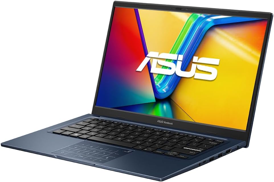 ASUS Vivobook 14 2026 Business Laptop 14' FHD 10-Core Intel i7-1355U 16GB DDR4 512GB SSD Intel Iris Xe Graphics Wi-Fi 5 Win11 Home w/ONT 32GB USB