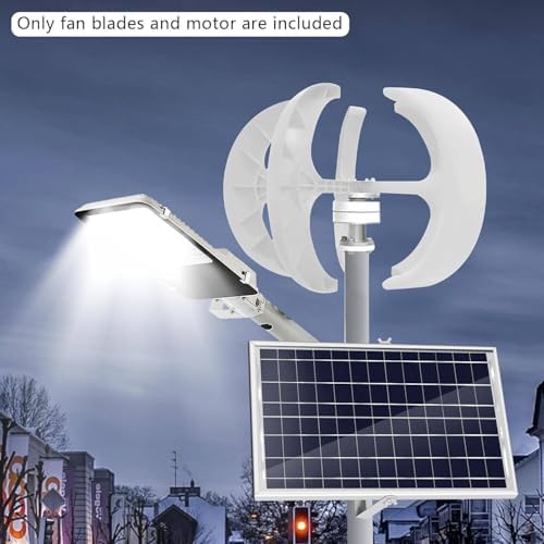Wind Turbine Home Use Horizontal Generator Kits Blades with Controller400W 600W 800W 1000W 1200W No Noise Vertical Wind Turbine Generator, 12V 24V Portable Vertical Wind Power Turbine Genera