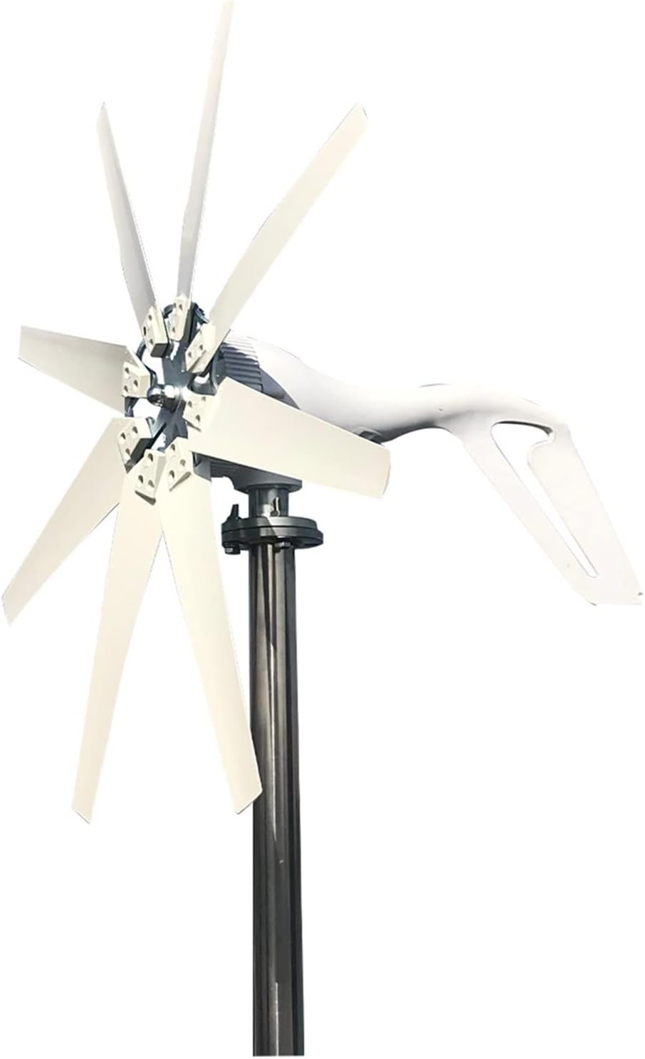 Wind Generator 1000W 24V Wind Turbine Generator With MPPT Controller Wind Turbine Generator With 8 Blades Small Wind Turbine For Home Use Low Noise High Efficiency for Marine RV Home Windmill Gener (5