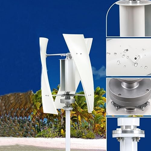 1000W Wind Turbine Generator Kit - 12V/24V/48V Portable 3-Blade Wind Power System with Charge Controller for Eco-Friendly Outdoor Lighting & Renewable Energy Solutions