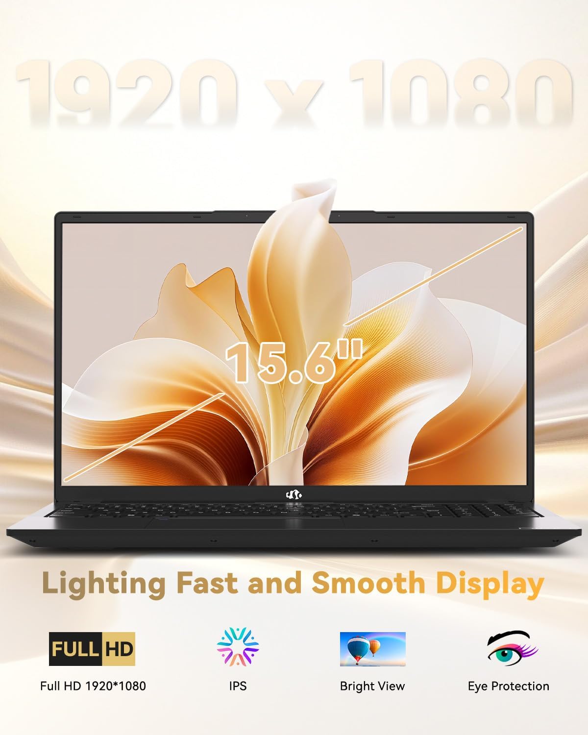NIMO 15.6' Light-Gaming-Laptop, 8 Cores AMD Ryzen 7 Pro 6850U 16GB LPDDR5 RAM 1TB SSD (Beat i7-1360P Up to 4.7GHz) AMD Radeon 680M GPU IPS FHD Computer with 100W Type-C Fingerprint Backlit Keyboard