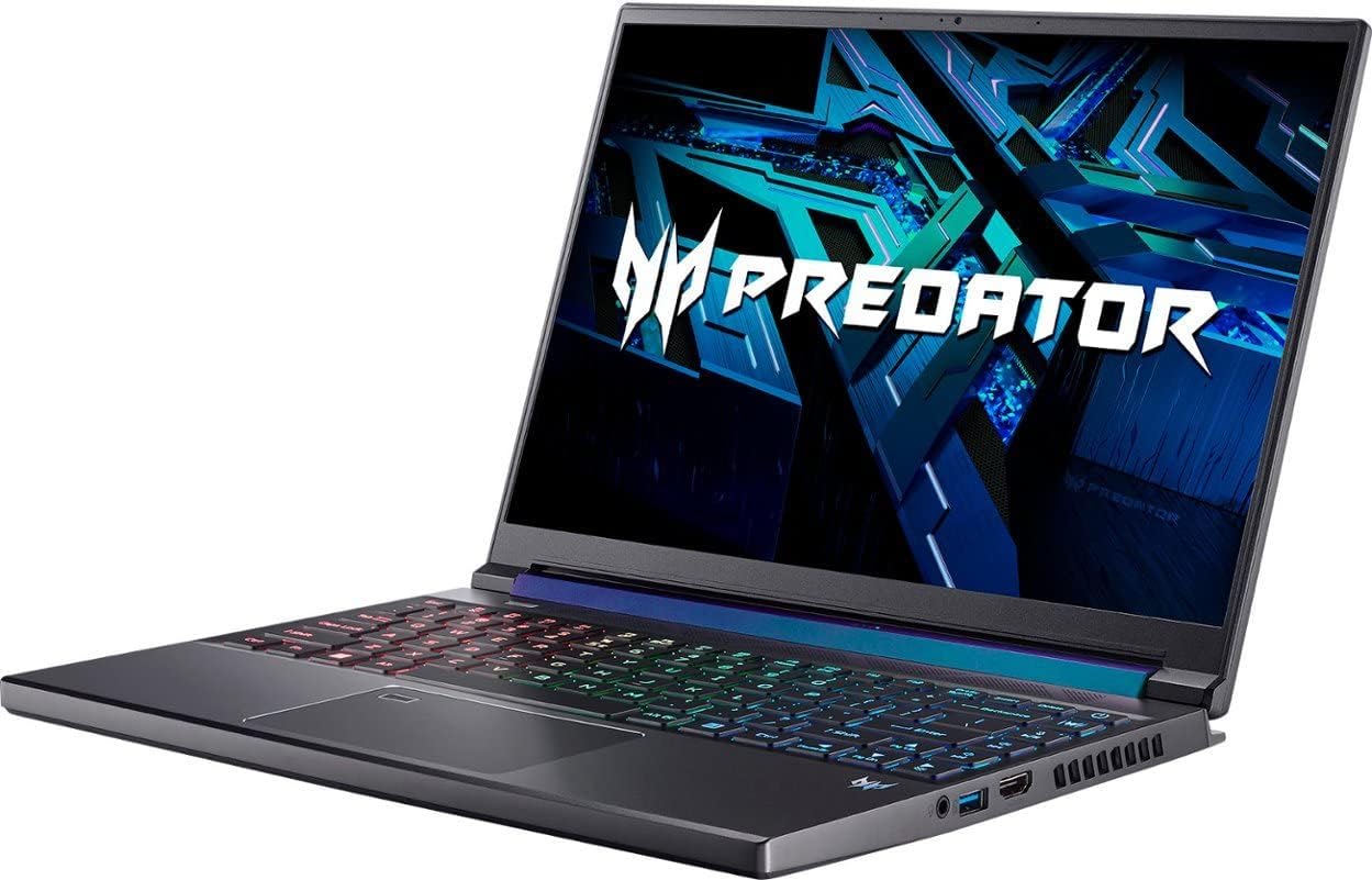 Acer Predator Triton 300 SE 14-inch WUXGA 165Hz, 512GB SSD, i7-12700H Gaming Laptop (16GB RAM, GeForce RTX 3060, Backlit Keyboard, Windows 11 Home, Titanium Gray) PT314-52s-747P, 2022 Model