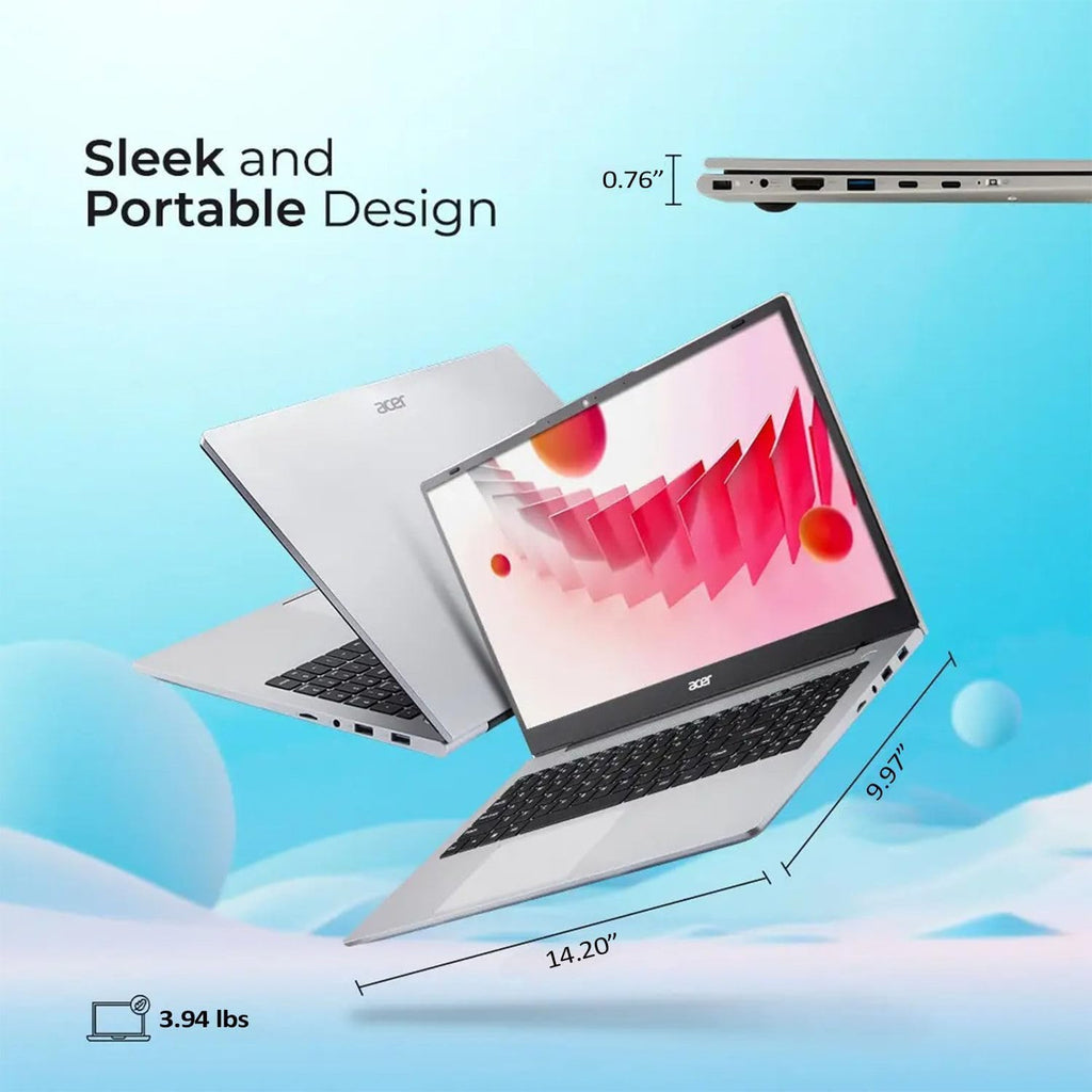 Acer Aspire 3 Premium Business Laptop Computer with Backlit Keyboard - AMD Ryzen 7 7730U CPU - 32GB RAM - 1TB SSD - 15.6' FHD Display - Windows 11 Pro with Office 365 for The Web - w/o Mouse