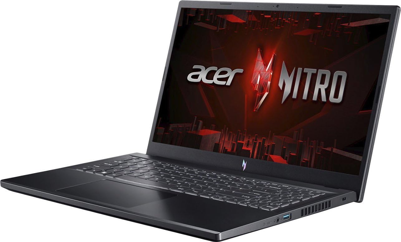 acer Nitro V ANV15 2024 Gaming Laptop / 15.6' FHD NVIDIA GeForce RTX 4060 144hertz / Intel i7-13620H 10 Cores / 16GB DDR5 512GB NVMe SSD M.2 / Backlit Keyboard Thunderbolt 4 Wi-Fi 6 / Win11