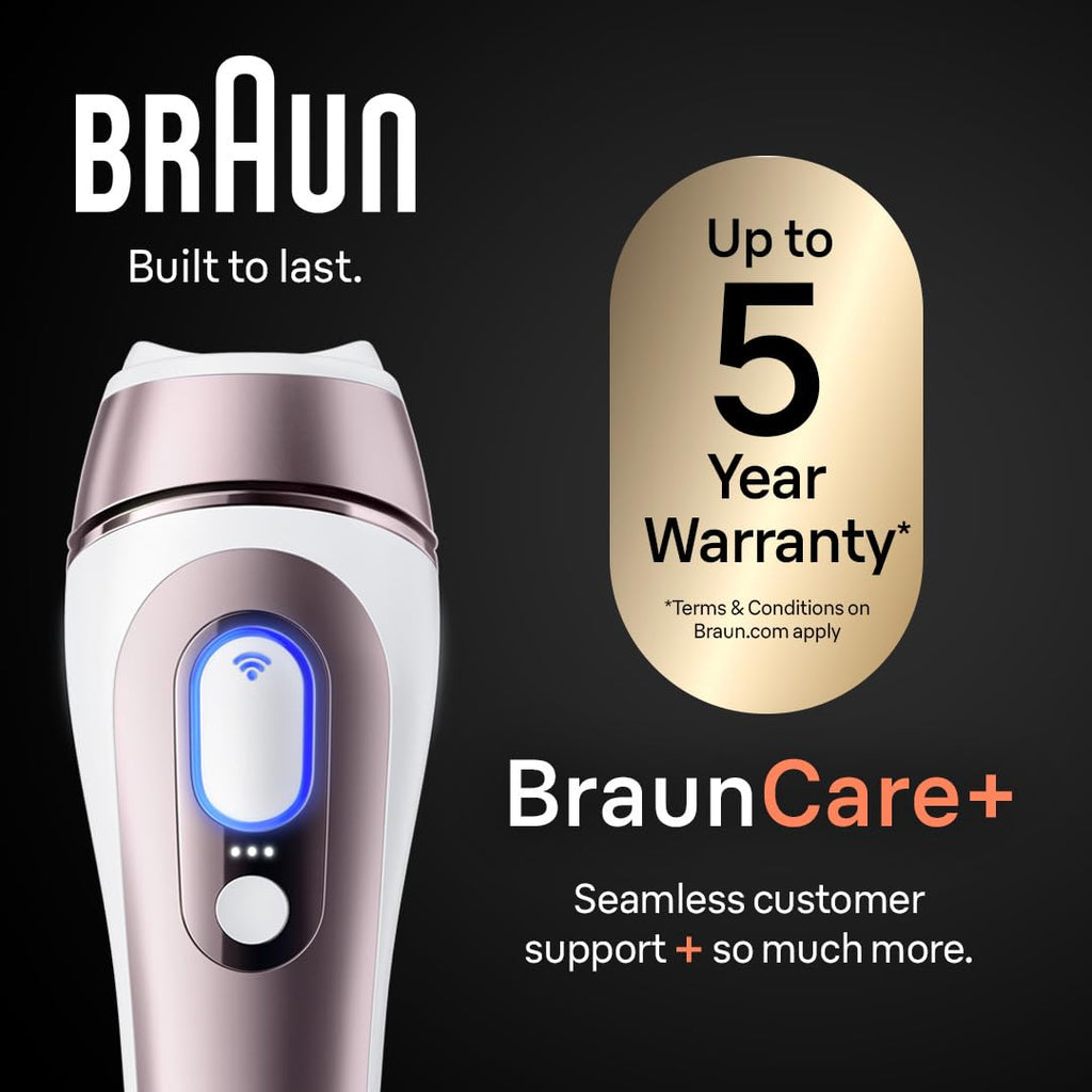 Braun Smart IPL, Skin i·Expert Pro 7, VOGUE's Best Hair Removal Device, IPL Hair Removal for Women and Men, Permanent Laser Hair Reduction At-Home, World's 1st Smart App, 3 Heads, IPL7243