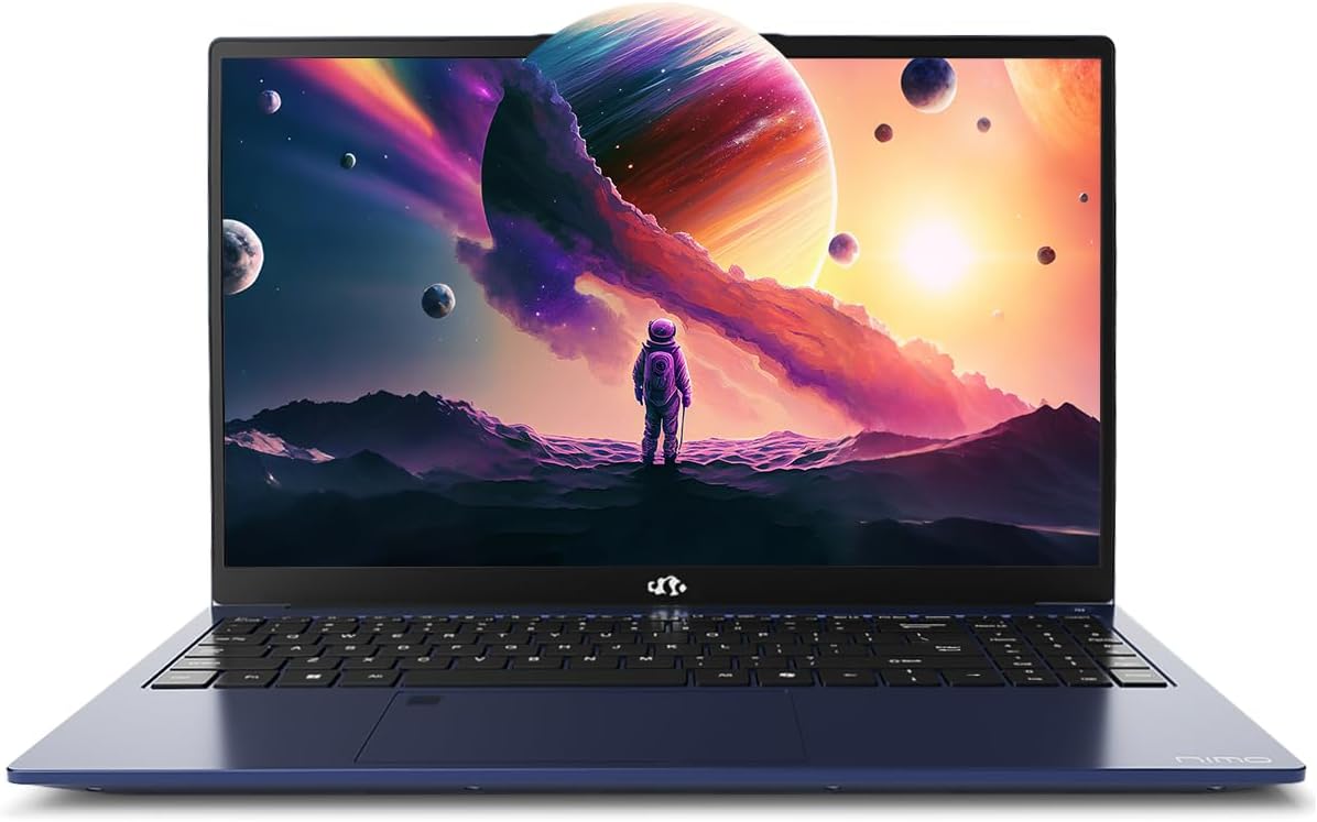 NIMO 15.6' IPS FHD-Gaming-Laptop, AMD Ryzen 7 8745HS 16GB DDR5 RAM 512GB SSD (Beat R9 6900HX, up to 4.9GHz) Radeon 780M GPU Computer with 100W Type-C Fingerprint USB-C 4.0 Backlit Keyboard