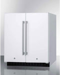 FFRF3075W 30' Compact Side by Side Refrigerator and Freezer with 5.4 cu. ft. Capacity Frost-Free Operation Factory Installed Lock LED Lighting Digital Thermostat Temperature and Door Alarm in White