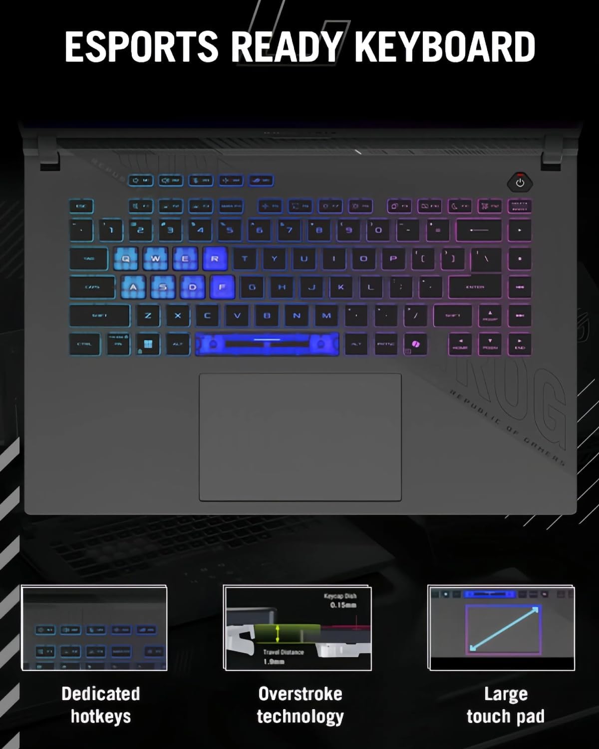 ASUS ROG Strix G16 Gaming Laptop - 16' 165Hz FHD+ - NVIDIA GeForce RTX 5070 Ti - AMD Ryzen 9 8940HX (up to 5.2 GHz) - Win11 Pro, Backlit KB, Wi-Fi 6E, w/Accessoires (32GB DDR5 RAM, 1TB SSD)