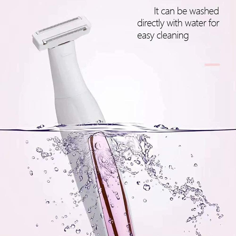 Epilator, Wet& Dry Electric Hair Removal, Rechargeable Lady Cordless 3 in 1 Shaver Women' s Razor Bikini Trimmer for Leg Armpit Hair Wet and Dry Waterproof