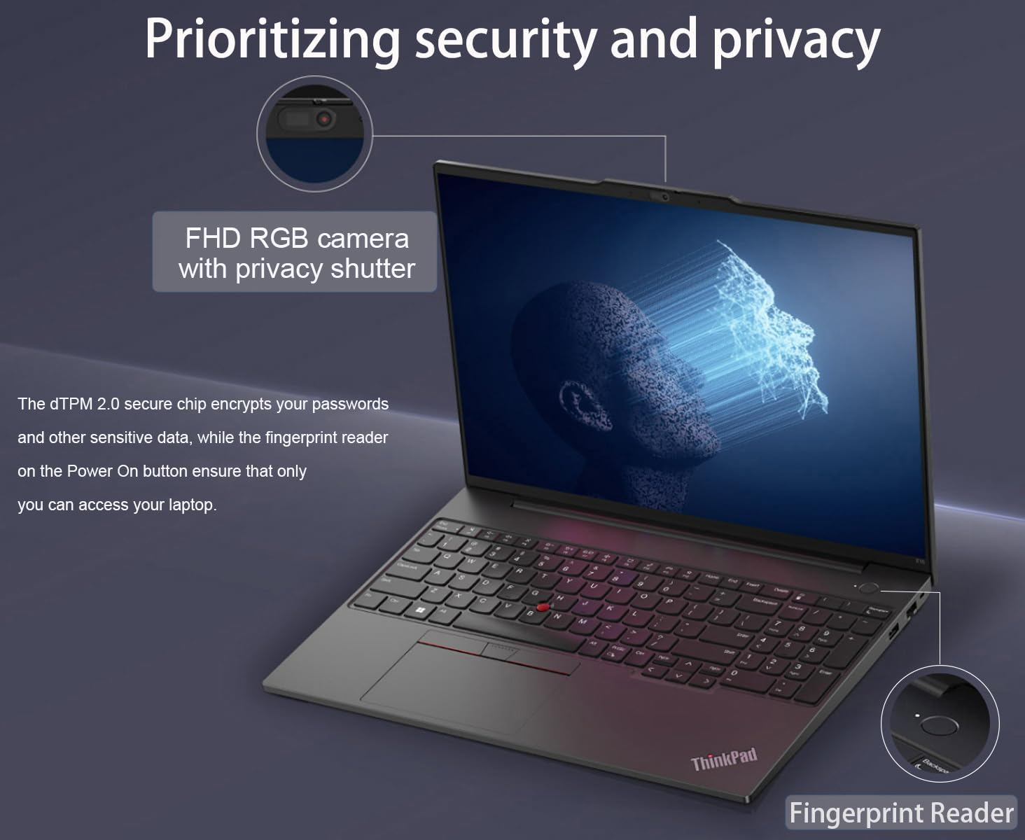 Lenovo ThinkPad E16 Gen 2 16' FHD+ Business Laptop Computer, AMD Ryzen 7 7735HS 8-Core, 32GB DDR5 RAM, 1TB PCIe SSD, WiFi 6E, Backlit KB, Fingerprint, Win 11 Pro, USB-C Hub, Office 365, Charcoal