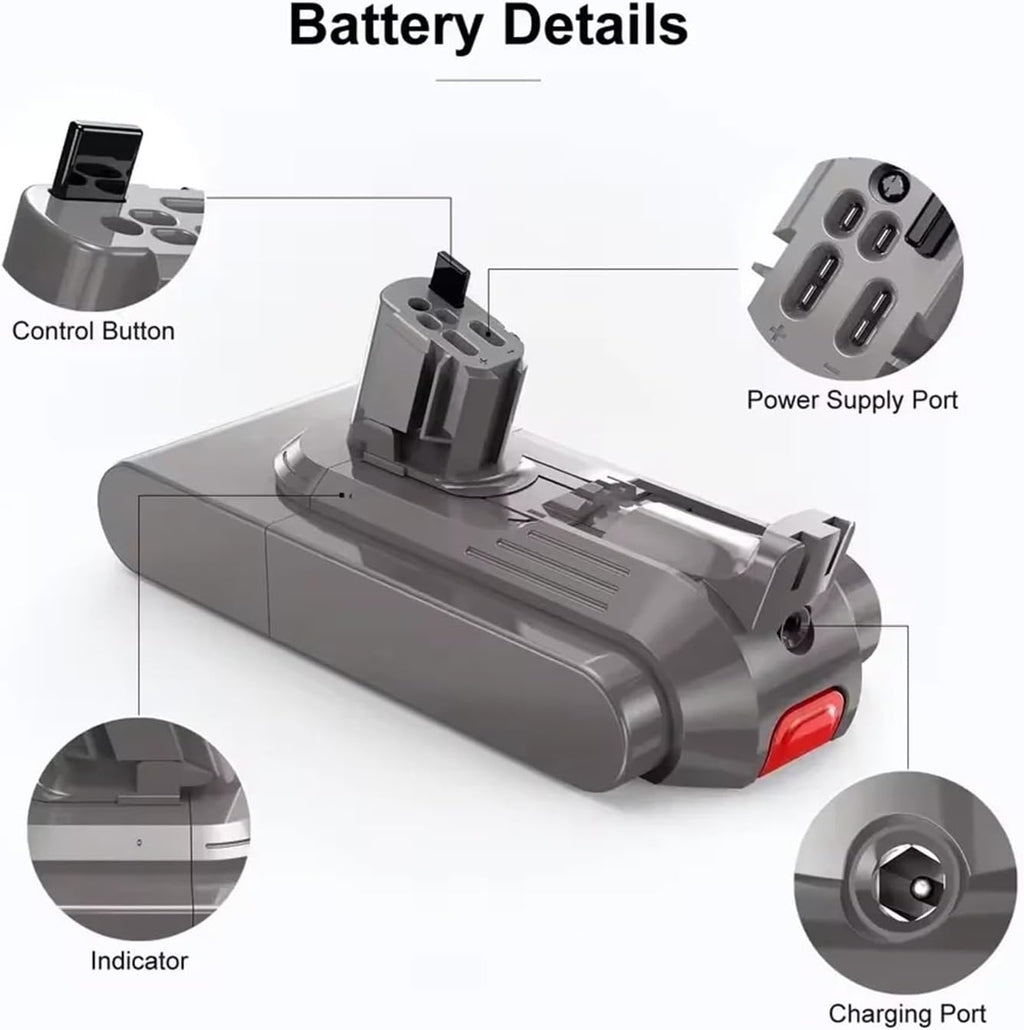4.5Ah Removable Lithium Battery, Compatible with Dyson V11/V15 Absolute/Animal/Fluffy Extra Vacuum Cleaner