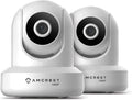 Amcrest Pack of 2, ProHD 1080P WiFi/Wireless IP Security Camera IP2M-841 Pan/Tilt, 2-Way Audio, Optional Cloud Recording, Full HD 1080P 2MP, Super Wide 90° Viewing Angle, Night Vision (White)