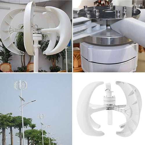 '400W 600W 800W 1000W 1200W No Noise Vertical Wind Turbine Generator Kit - 12V/24V Portable Power for Home Use, Eco-Friendly Renewable Energy Solution'