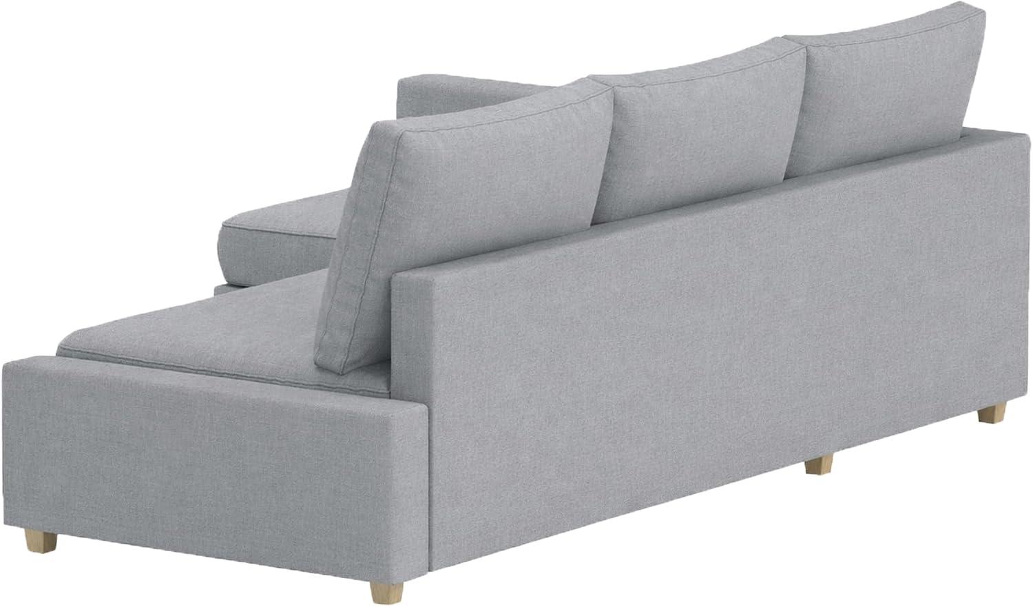 Durable Polyester Flax Friheten Sleeper Sofa Cover Replacement is Compatible with IKEA Friheten Sofa Bed, Or Corner, Or Sectional Slipcover. Sofa Cover Only (LG Arm on Right)