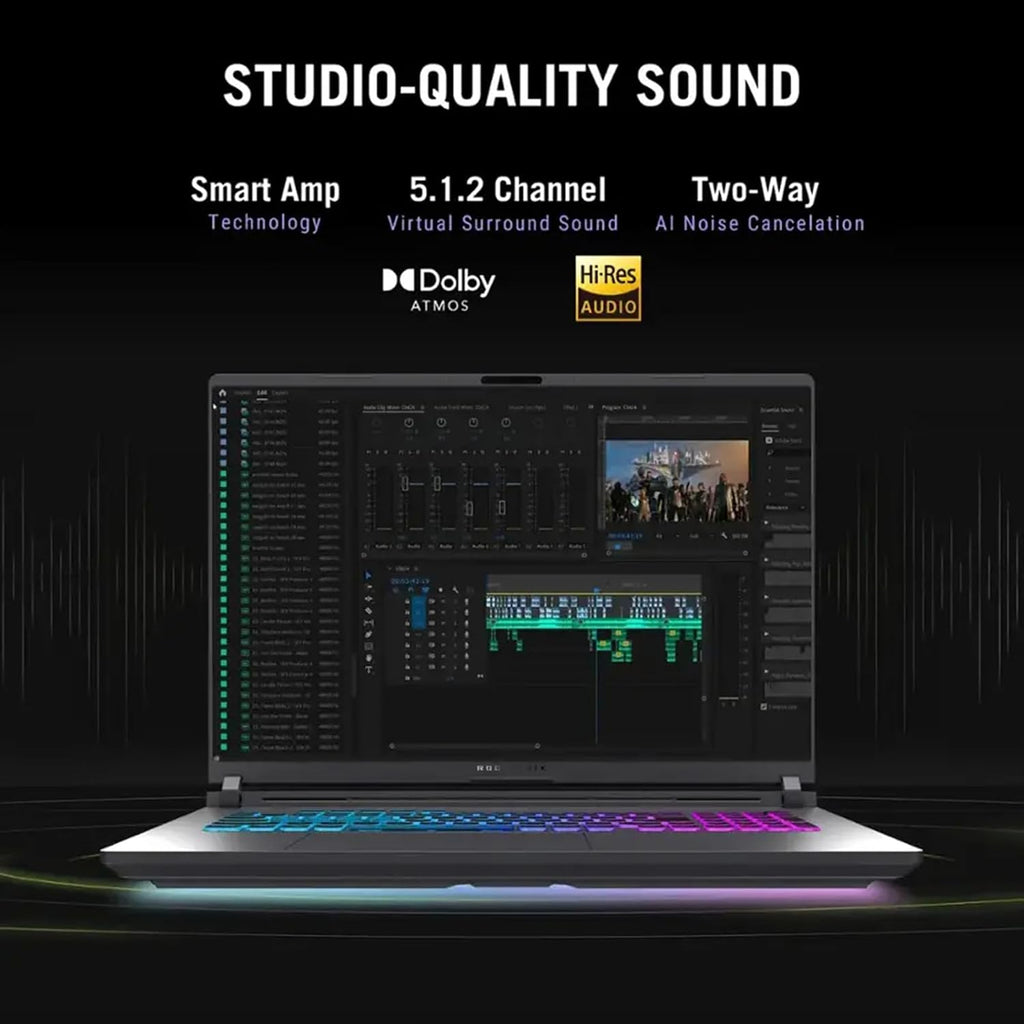 ASUS ROG Strix G18 (2025) 18' Gaming Laptop | NVIDIA GeForce RTX 5080 | IPS 240Hz Display | Intel Ultra 9 275HX | Backlit KB | w/Office & External DVD Drive | Win 11 Pro | WiFi 7 | 64GB RAM 2TB SSD
