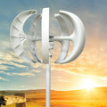600W Vertical Axis Wind Turbine, 12V Brushless Generator, DIY 5-Blade Windmill, Portable Outdoor Power Generator, Renewable Energy for Home, Eco-Friendly Energy Solution