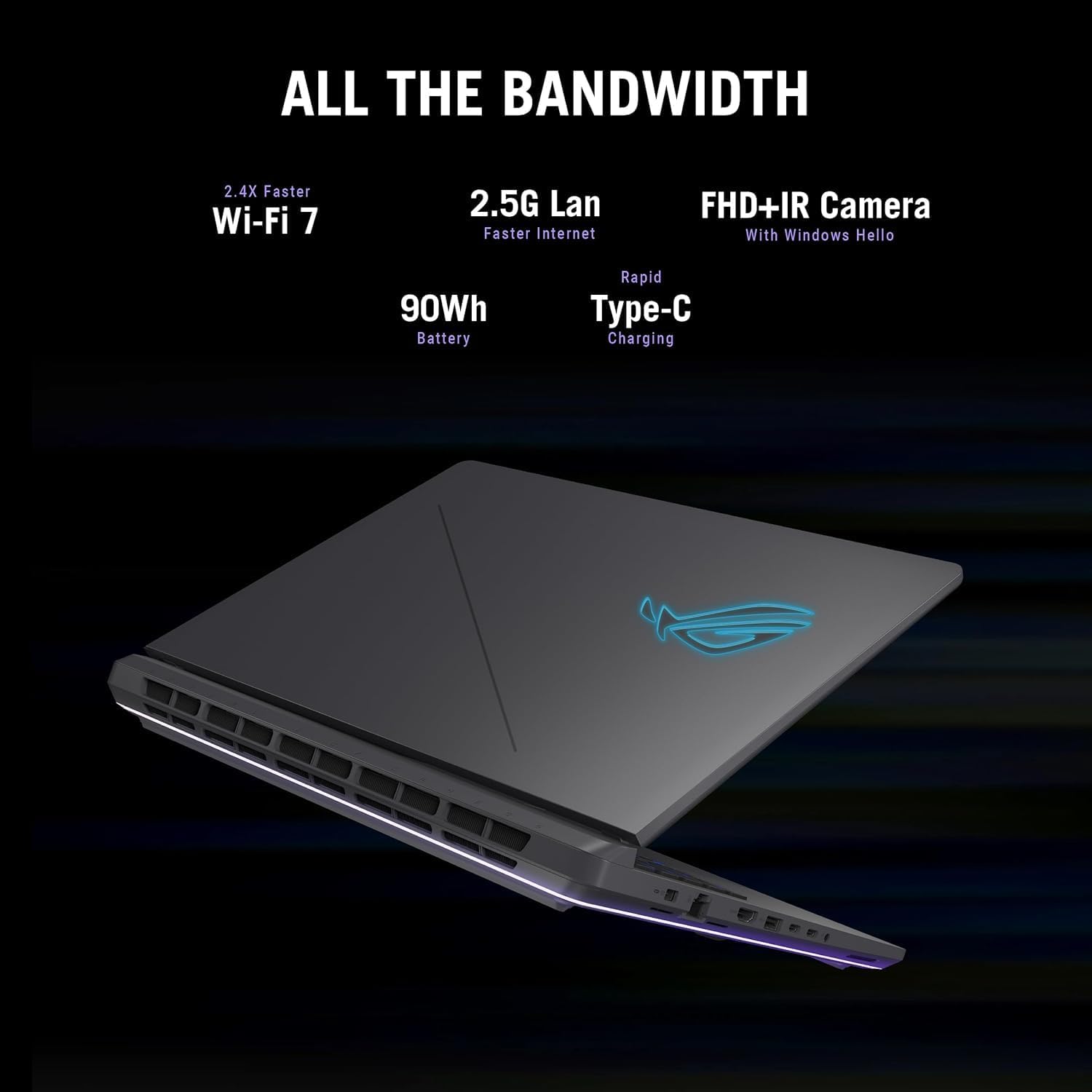 ASUS ROG Strix G16 2025 Gaming Laptop, NVIDIA GeForce RTX 5060 GPU(>4070), Intel i7-14650HX Processor, 16' FHD+ 165Hz 3ms Nebula Display, 32 GB DDR5 RAM, 1 TB SSD, ROG Cooling, Wi-Fi 7, Win 11 Pro