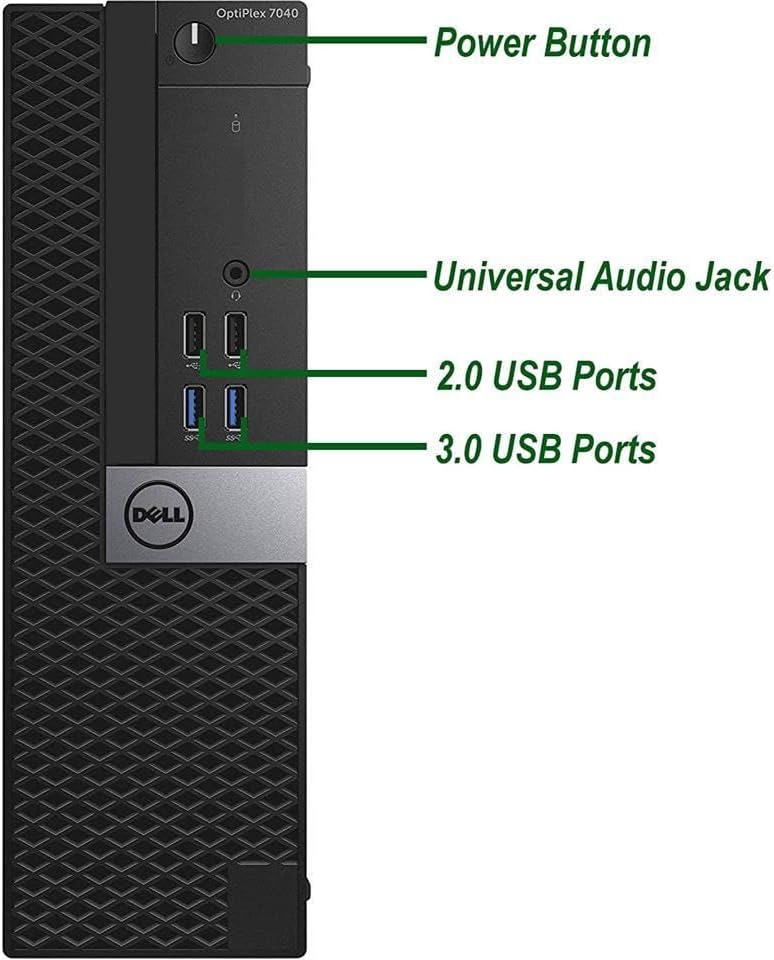 Dell OptiPlex 7040 Desktop Computer PC, Intel Core i7-6700 Processor up to 4.0 GHz, 32GB DDR4 RAM, 1TB M.2 NVMe SSD, Built-in Wi-Fi, Bluetooth, Windows 11 Pro - (Renewed)