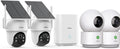AOSU 2K Security Camera Indoor, Baby Monitor Pet Camera 2 Pack Security Cameras Outdoor Wireless, 2 Cam-Kit, No Subscription,