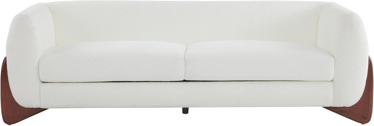 Christopher Knight Home Almad 2 Pieces Sofa Couch Set, Cozy 3-Seater Sofa and Loveseat for Living Room, Upholstered Couch Chair, Soft Seating Lounge Sofa with Wood Frame, Fabric, Beige