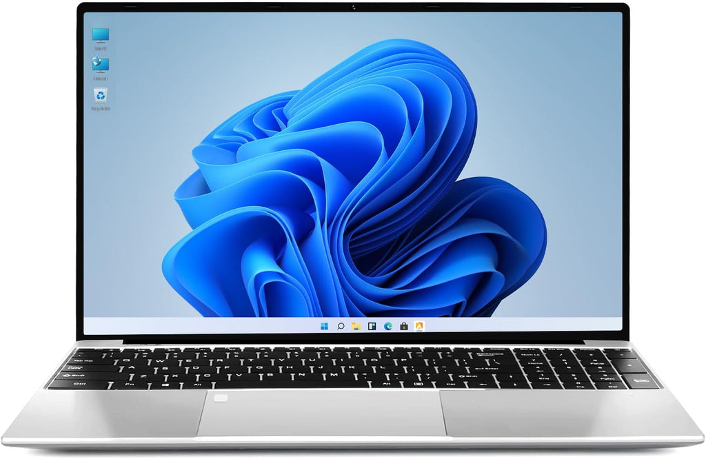 2026 New 15.6'' Laptop Windows 11 Pro, Intel Core i3-7020U, 8GB RAM, 256GB SSD, 1080p FHD Display, Backlit Kerboard, Fingerprint, Office 365, WiFi5, BT5, Webcam, Mini-HDMI, USB3.2, TF Card Slot