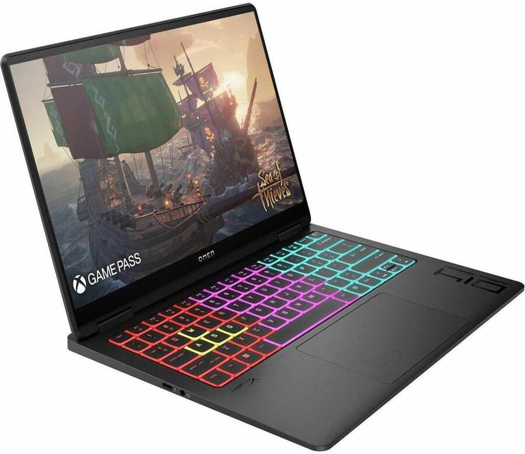 HP OMEN Transcend 14-fb0761nr 14' 2.8K 120Hz OLED Gaming Laptop, Intel Core Ultra 7 155H 1.4GHz, 16GB RAM, 1TB SSD, NVIDIA GeForce RTX 4060 8GB, Windows 11 Home, Shadow Black