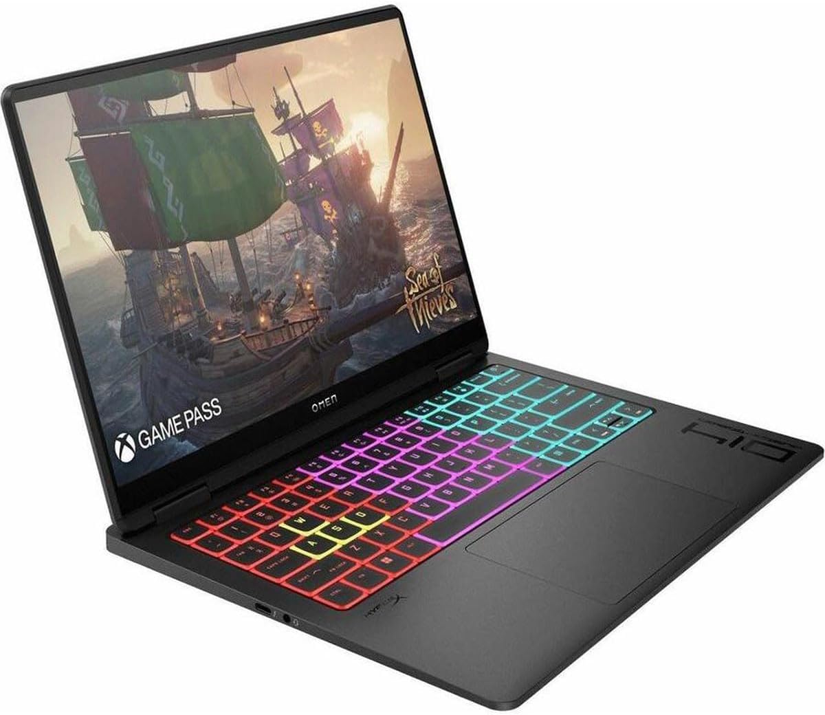 HP OMEN Transcend 14-fb0761nr 14' 2.8K 120Hz OLED Gaming Laptop, Intel Core Ultra 7 155H 1.4GHz, 16GB RAM, 1TB SSD, NVIDIA GeForce RTX 4060 8GB, Windows 11 Home, Shadow Black