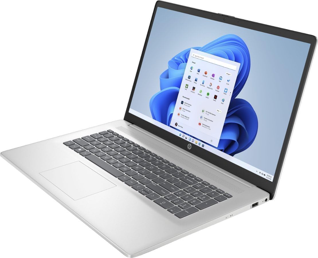 HP 17.3' FHD Business Laptop 2024, 32GB RAM, 1TB SSD, 12th Gen Intel Core i3-1215U (6-Core, Beat i5-1135G7), Wi-Fi, Long Battery Life, Webcam, Numpad, Windows 11 Pro, KyyWee Accessories
