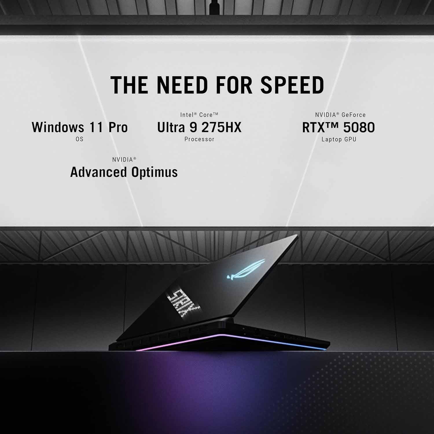 ASUS ROG Strix Scar 16 (2025) AI Gaming Laptop, 16' 2.5K ROG Nebula HDR Mini LED 240Hz Display, Intel Core Ultra 9-275HX, GeForce RTX 5080 16GB, 32GB DDR5, 2TB PCIe SSD, Windows 11 Pro, w/USB Hub