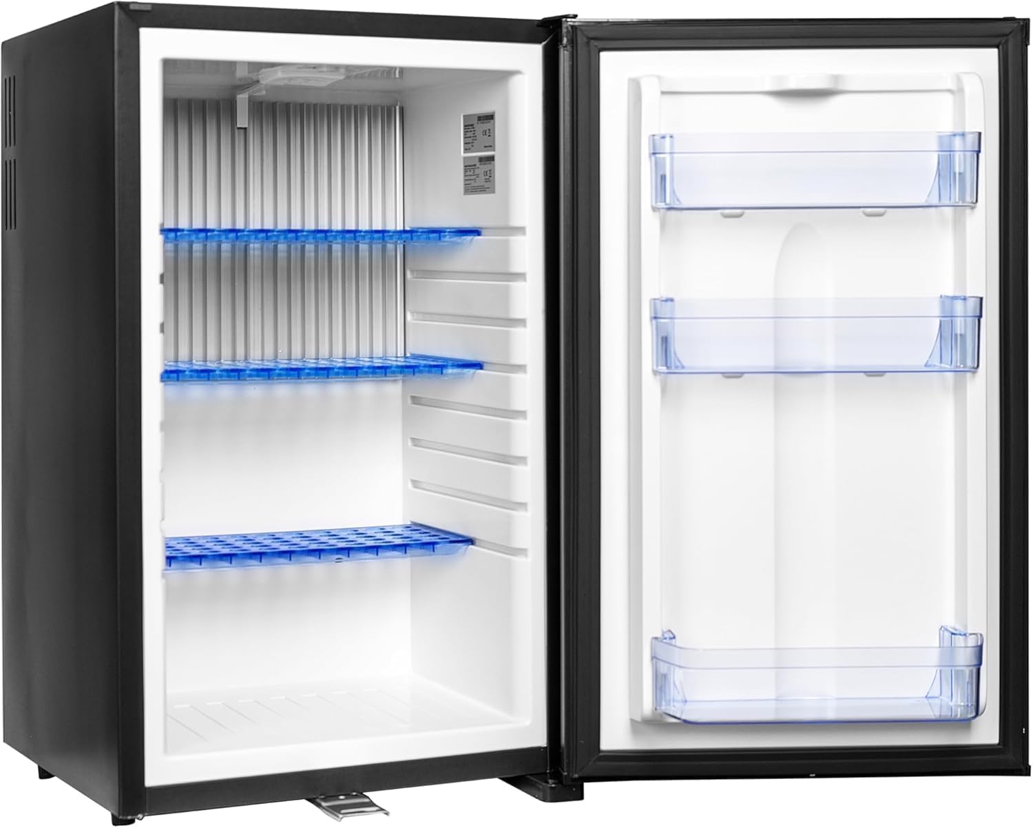 12V RV Refrigerator with Lock, Compact Refrigerator 1.7 Cu.Ft, 12V Mini Fridge with Lock, Silent Semi Truck Refrigerator, Small Fridge with Reversible Door, for RV, Camping, Boat Use