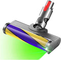 Vacuum Head，Compatible For Dyson V15 V11 V10 V8 V7，Hardwood Floor Soft Roller Brush Dust Detect Replacement Green Light