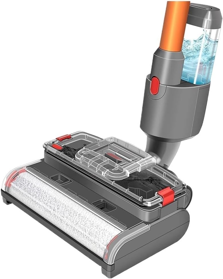 Vacuum Cleaner Broom Head Wet and Dry Accessories, Compatible for Dyson, V15 V11 V10 V8 V7 Cleaning Brush, Cleaning Tank, Wastewater Tank