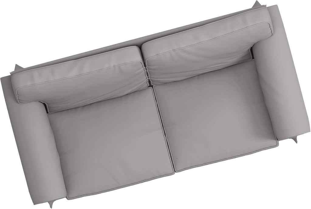 Cotton Ektorp Loveseat Cover Replacement is Made Compatible for IKEA Ektorp Loveseat Sofa Slipcover (Light Gray Loveseat)