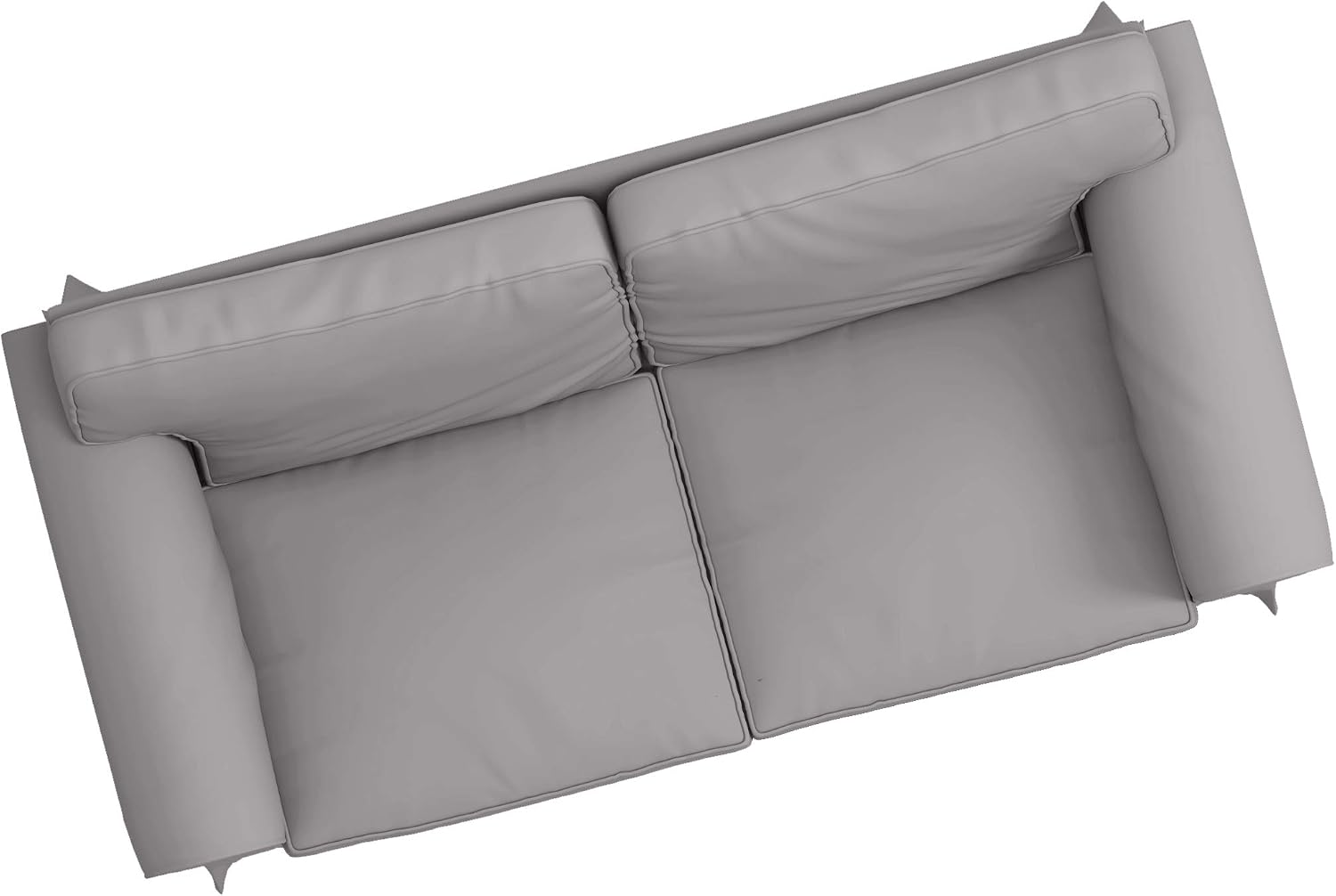 Cotton Ektorp Loveseat Cover Replacement is Made Compatible for IKEA Ektorp Loveseat Sofa Slipcover (Light Gray Loveseat)