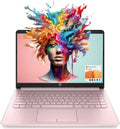HP Portable Laptop (Include 1 Year Microsoft 365), 14'' HD Display, 16GB RAM, 64GB eMMC, Intel Quad-Core N4120, Student and Business, Webcam, HDMI, Wi-Fi, RJ-45, Windows 11 Home, Pink