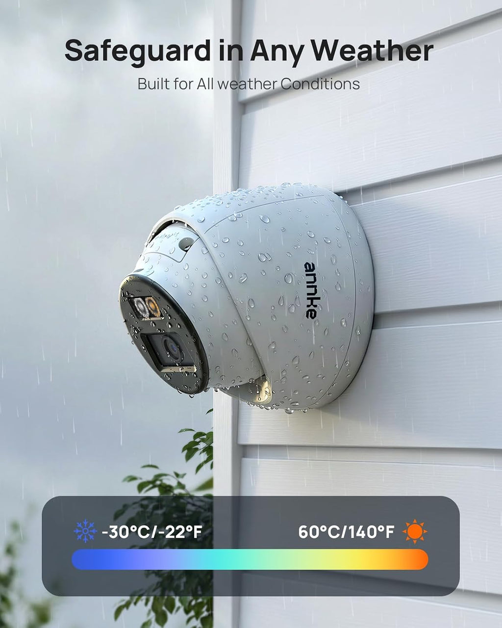 ANNKE H500 3K 5MP PoE Security Camera System, 4X 3K 5MP Outdoor IP Cams, Red and Blue Light Alarm, AI Detection, 8CH NVR with 2TB HDD for 24/7 Recording, Two-Way Audio, Color Night Vision, IP67
