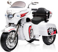 Kids Motorcycle | 12V Electric Motorcycle for Kids Ages 3-8 | 2-Seat, 3-Wheel Toy Car with Bluetooth, LED Lights | Safe Toy Vehicle Gift (White)