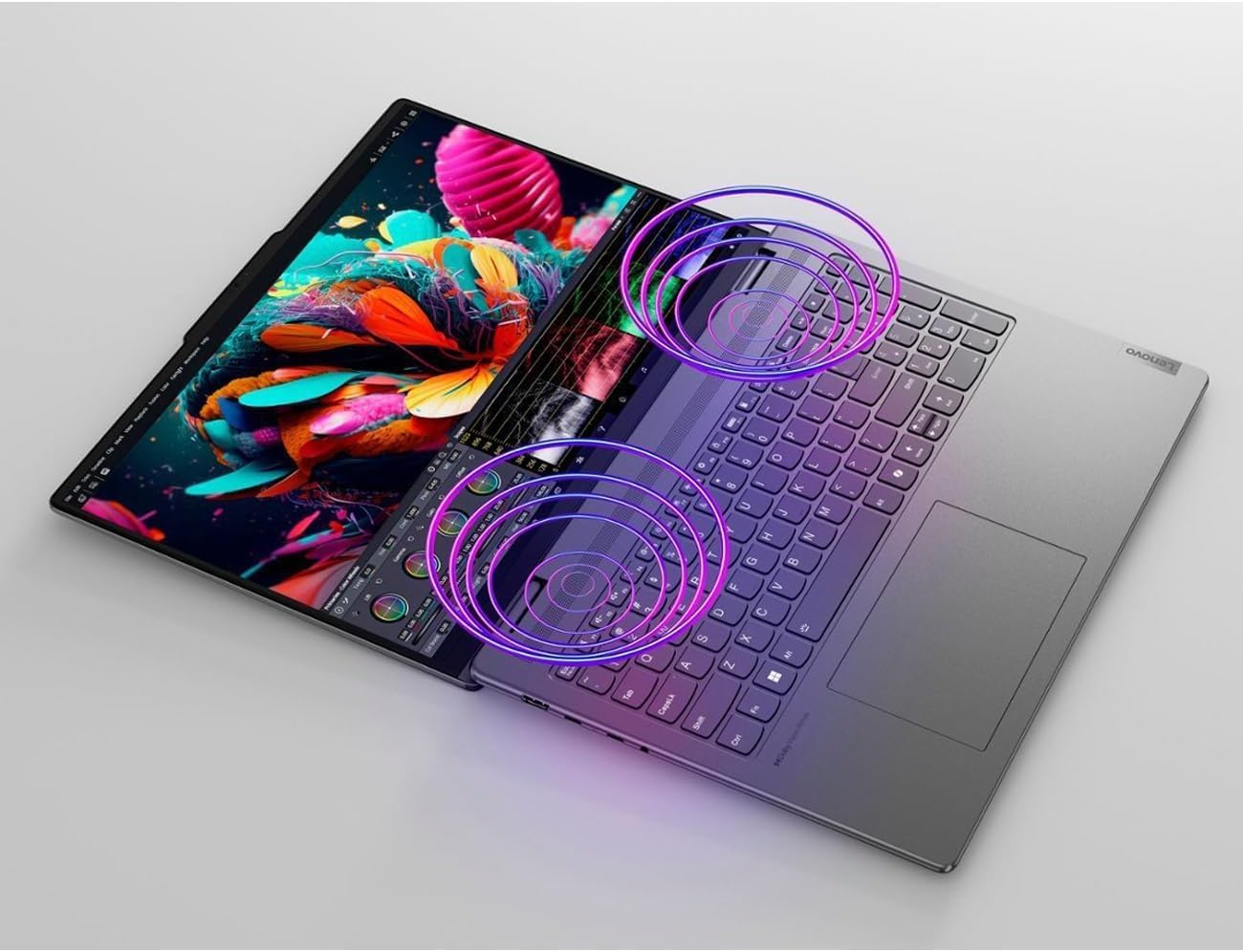 Lenovo Yoga 7i 2-in-1 16' FHD 2K Touchscreen Laptop, Intel Core Ultra 7 155U, 16GB RAM 512GB SSD, Backlit Keyboard, Fingerprint Reader, Wi-Fi 6E, Bluetooth 5.3, Webcam, Windows 11 Home, Storm Grey