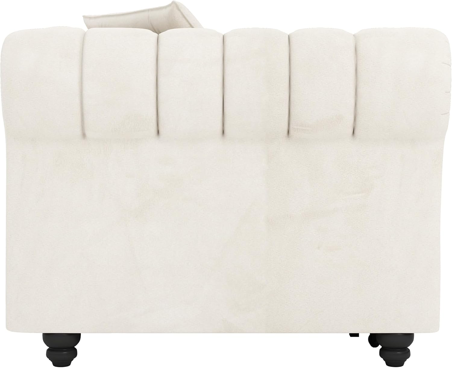 3 in 1 Oversized Chesterfield Loveseat Sofa Convertible Pull Out Sleeper Sofabed King Size Couch Bed w/Movable Ottoman and Nailhead Trim for Living Room Tufted Velvet Recliner Daybed Sofacama