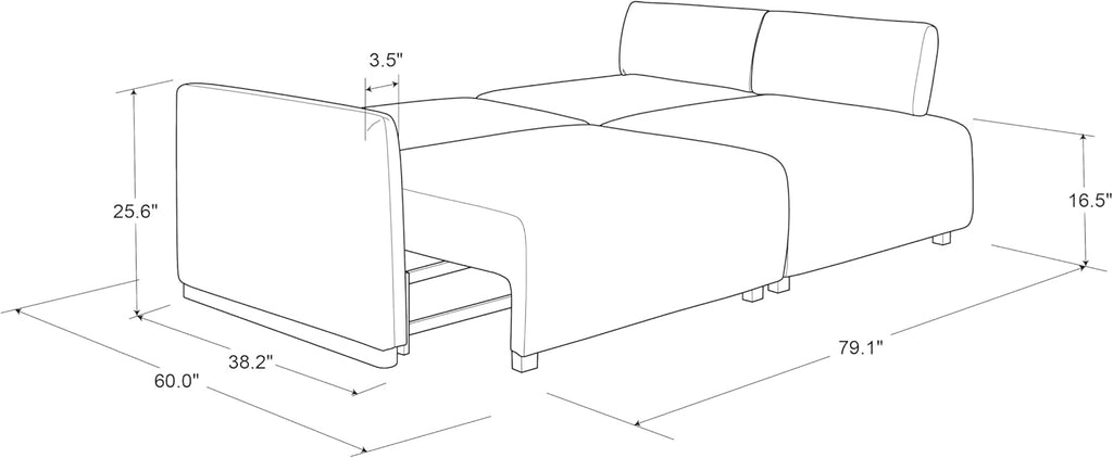 Serta Vail 86' Convertible Sleeper Sofa, Queen Size, Wall-Hugging Dreamglide Mechanism, Dreamcoil Comfort, Boucle Fabric, Ivory