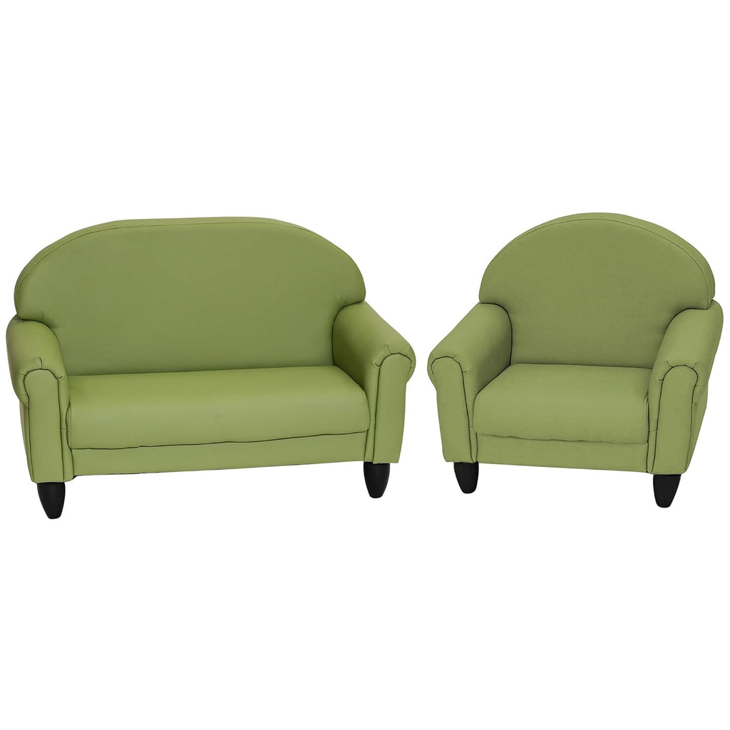 Children's Factory As We Grow Chair and Couch, Flexible Seating for Daycare or Preschool, Kids Reading Couch, Playroom Furniture, Sage