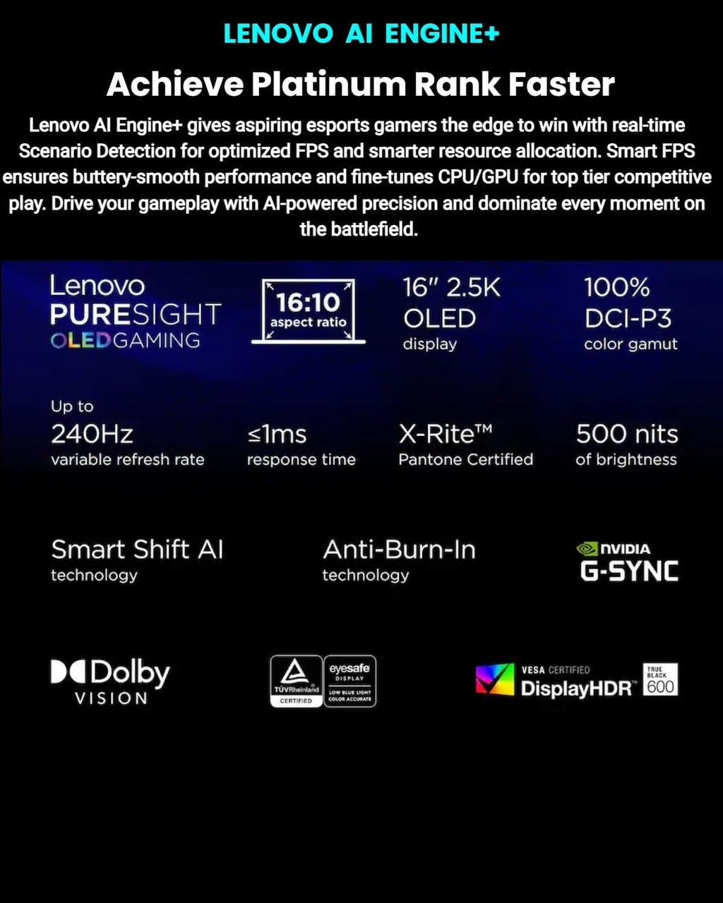 Lenovo Legion Pro 7i Gaming Laptop 2025 - Intel Core Ultra 9 275HX, 16' 2.5K WQXGA OLED 240Hz Display, GeForce RTX 5070, 64 GB DDR5, 2 TB SSD, Wi-Fi 7, RGB Keyboard, Windows 11 Pro, w/Accessories