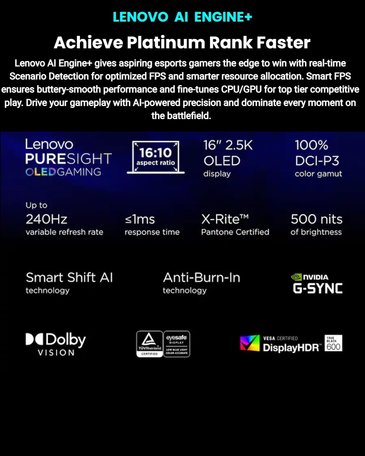 Lenovo Legion Pro 7i Gaming Laptop 2025 - Intel Core Ultra 9 275HX, 16' 2.5K WQXGA OLED 240Hz Display, GeForce RTX 5070, 64 GB DDR5, 2 TB SSD, Wi-Fi 7, RGB Keyboard, Windows 11 Pro, w/Accessories