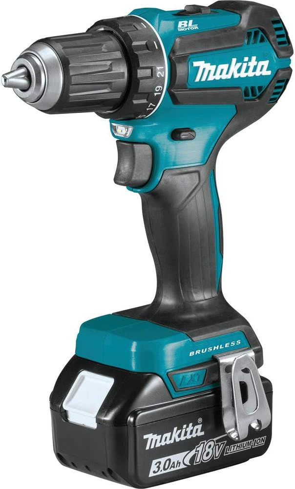 Makita XFD131 18V LXT® Lithium-Ion Brushless Cordless 1/2' Driver-Drill Kit (3.0Ah), Variable Speed