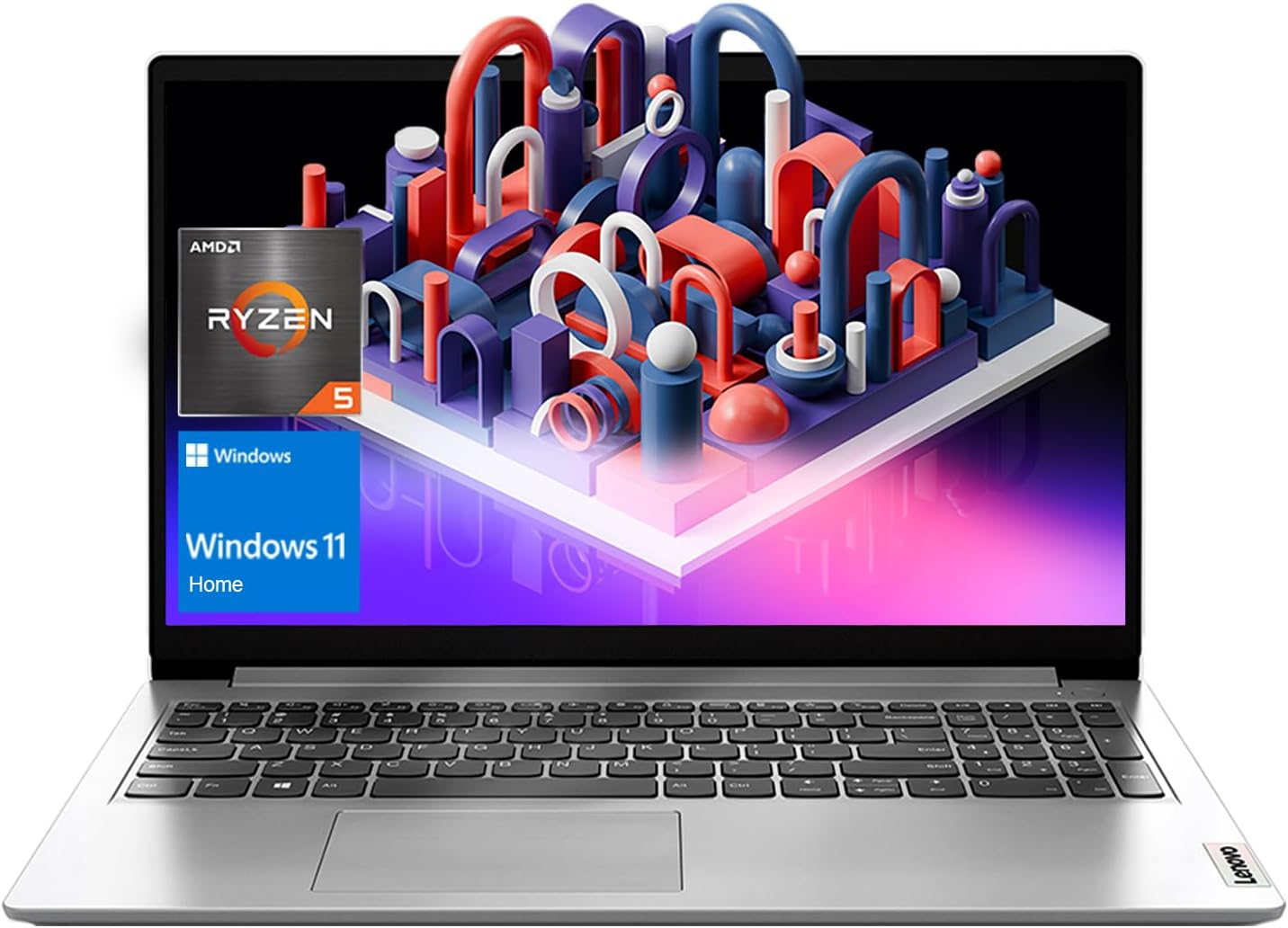 Lenovo IdeaPad 1 Daily Traditional Laptop, 15.6' FHD Screen, AMD Ryzen 5 5500U (Beats i7-1185G7), 16GB RAM, 1TB SSD, Wi-Fi 6, Bluetooth, Windows 11 Home, Cloud Grey